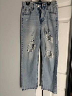 Aeropostale Light Blue High-Rise Distressed Women’s Jeans